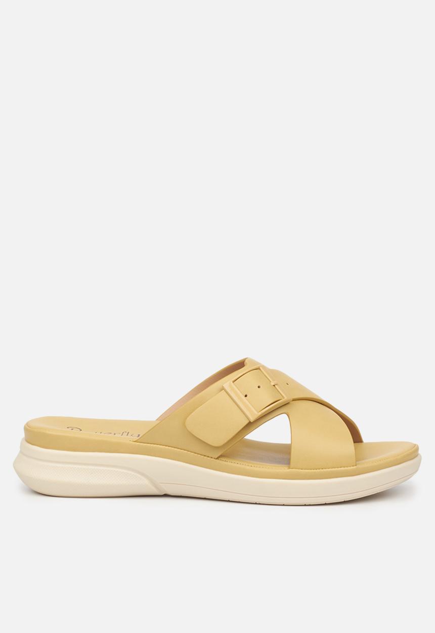 Butterfly Feet - Ella 1 slide sandal - yellow
