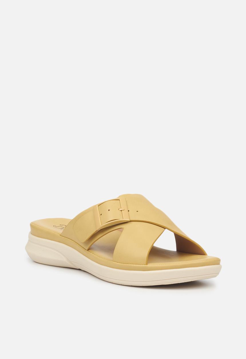 Butterfly Feet - Ella 1 slide sandal - yellow