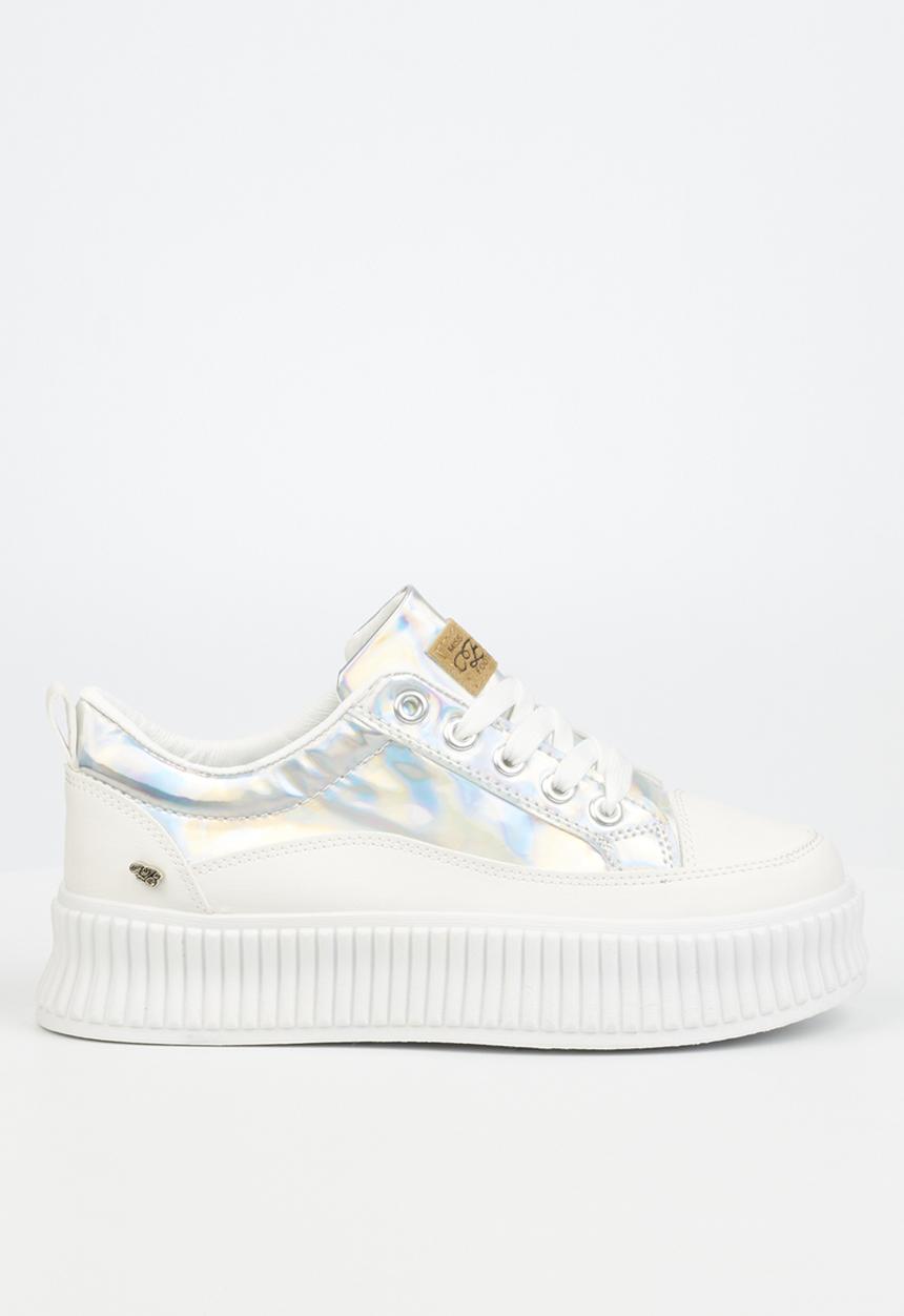 Miss Black - Smooch1 flatform sneaker - white