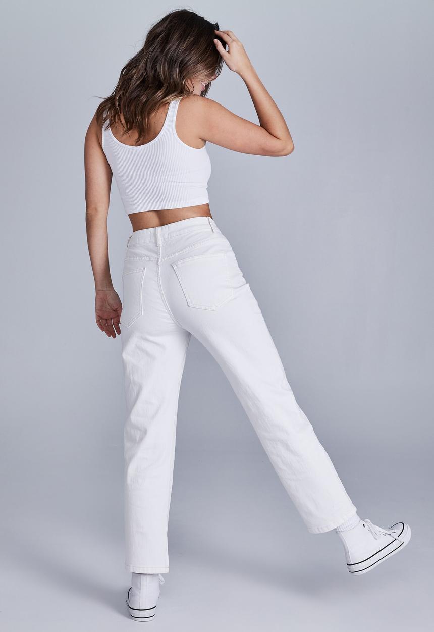 Cotton On - Straight stretch jean - whitehaven