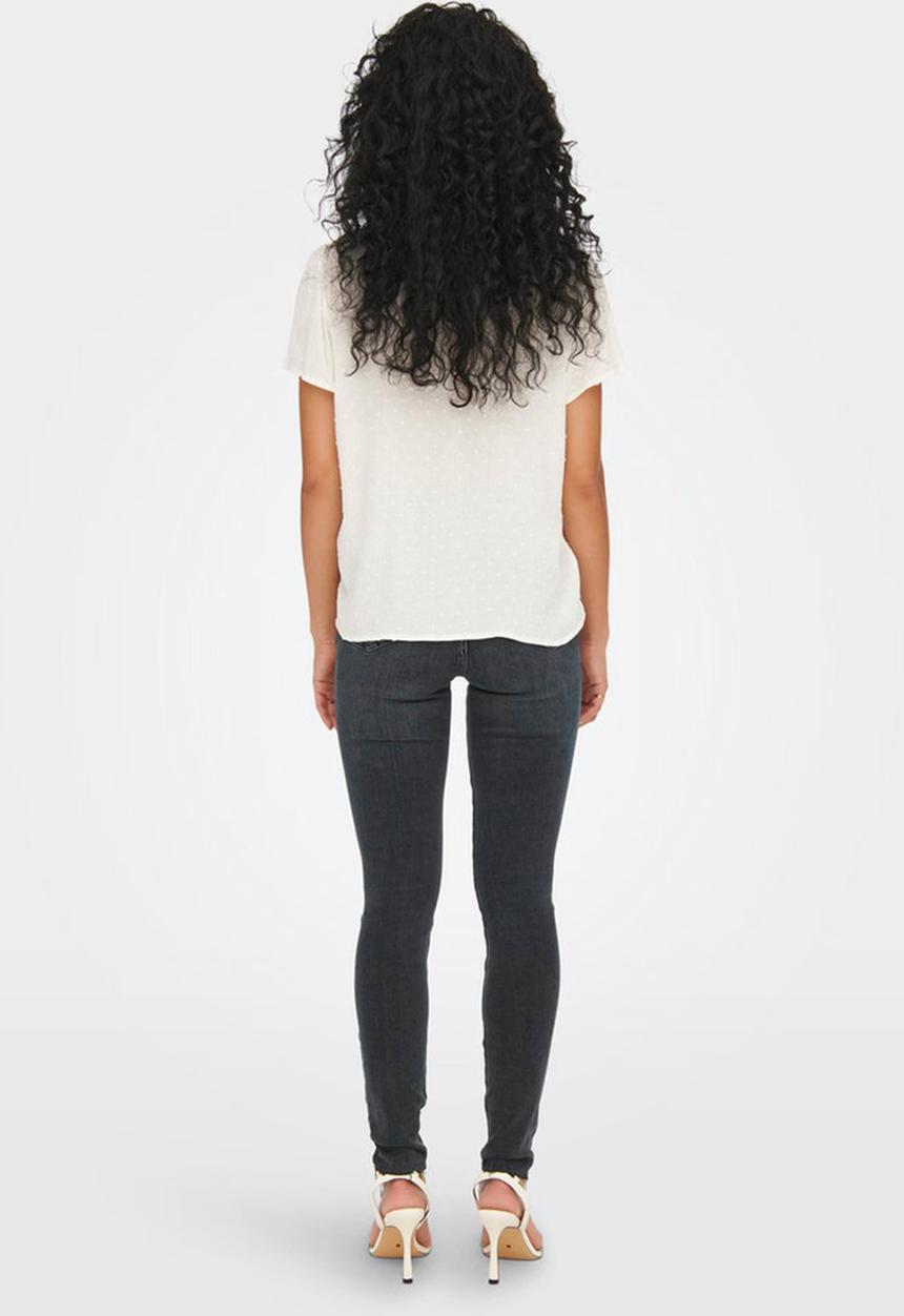 Jacqueline de Yong - Lima life short sleeve top - cloud dancer