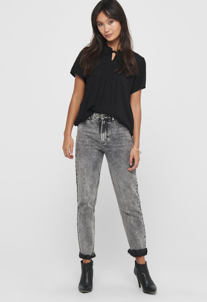 Jacqueline de Yong - Lima life short sleeve top - black