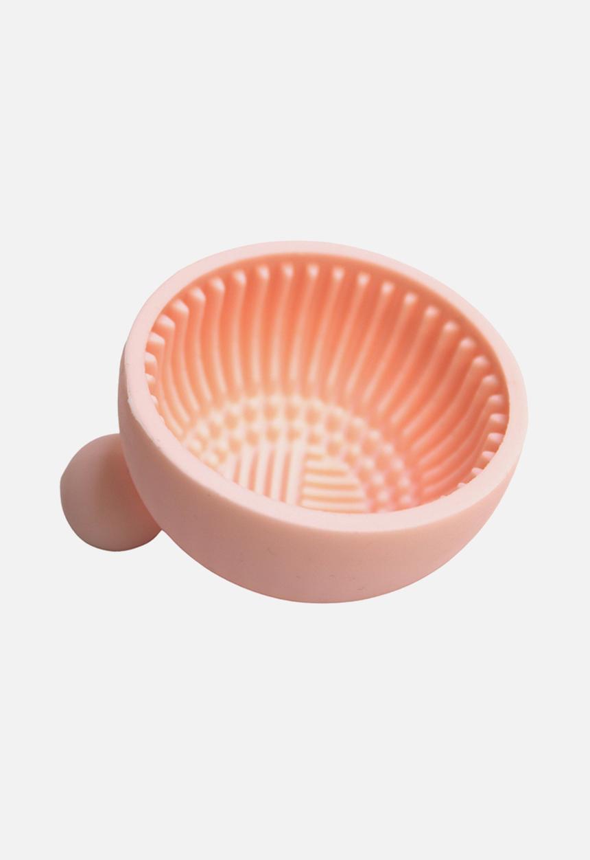 Glam Beauty - Silicone Makeup Brush Washing Bowl - Peach