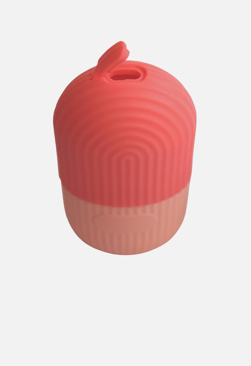 Glam Beauty - Dual-Toned Ribbed Facial Ice Roller - Pink