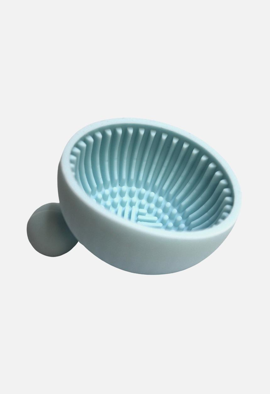 Glam Beauty - Silicone Makeup Brush Washing Bowl - Blue