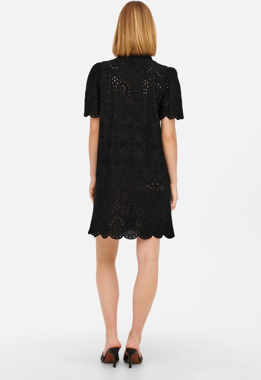 Jacqueline de Yong - Kalli 2/4 shirt dress - black