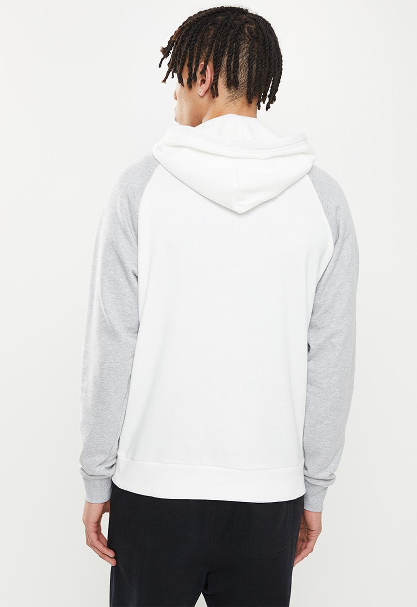 Under Armour - UA Rival Fleece Colorblock Hoodie - white & grey