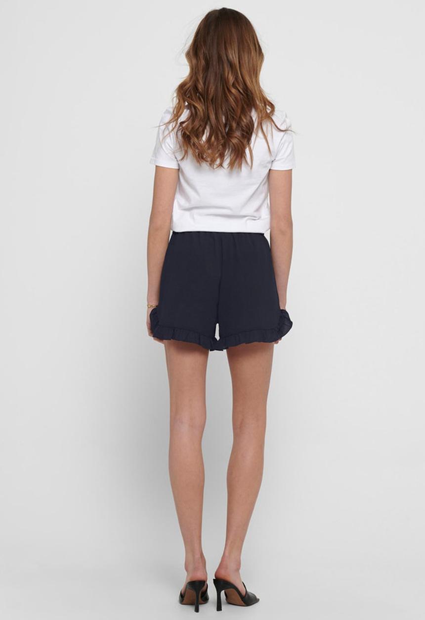 ONLY - Nova lux frill shorts - night sky