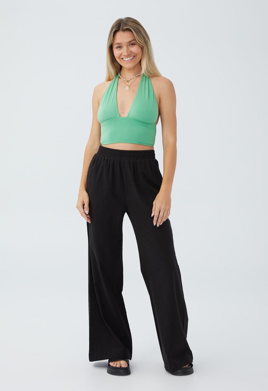 Cotton On - Sunny flare pant - black