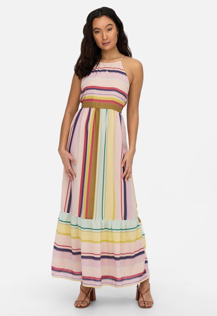ONLY - Suzy life halterneck ankle dress - seashell pink