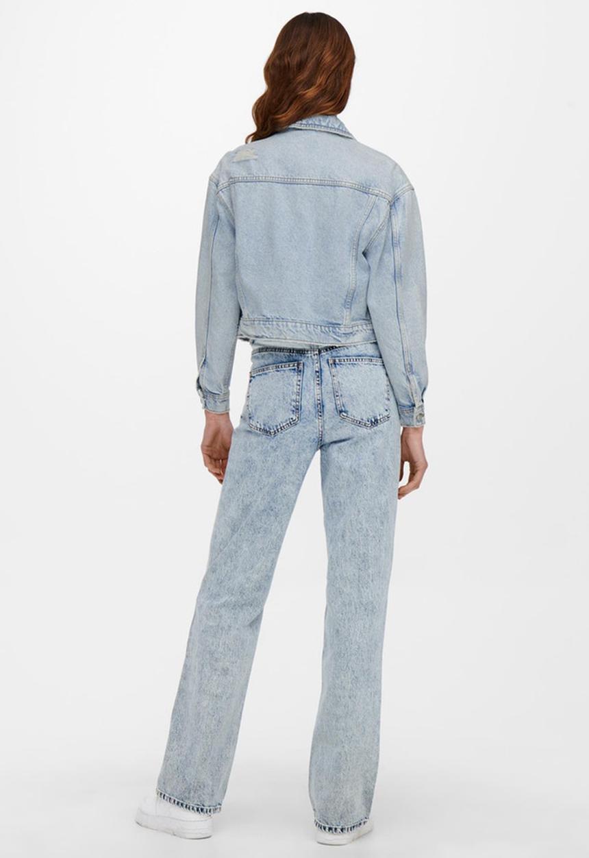 ONLY - Malibu life long sleeve denim jacket - light blue denim