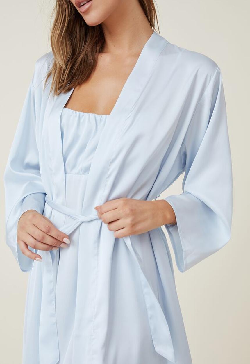 Bridal satin robe - country air