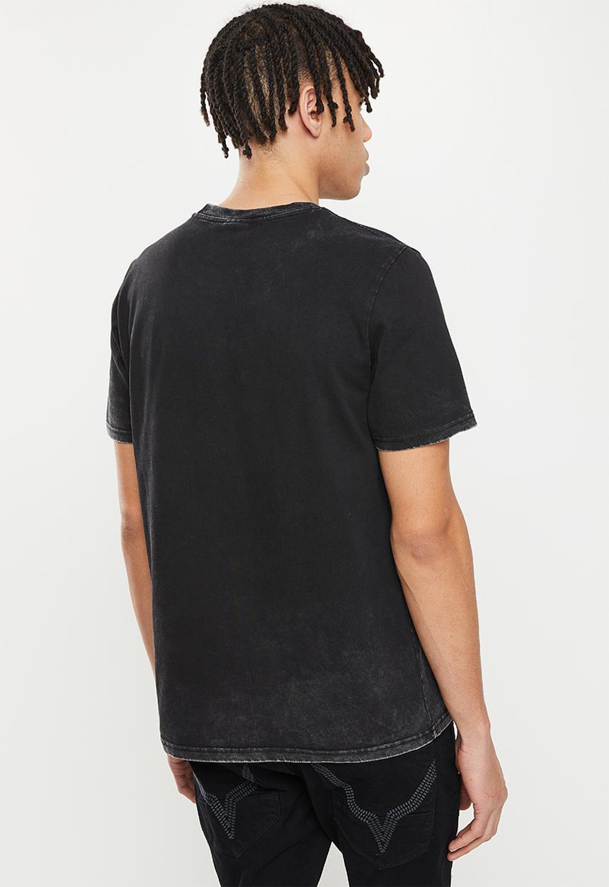 Cutty - Ozzy vintage wash lux tee - black