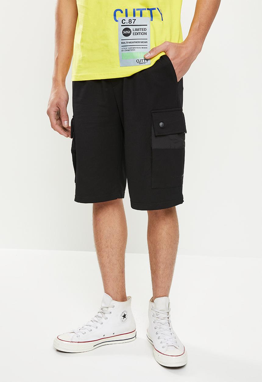 Cutty - Point cargo short - black