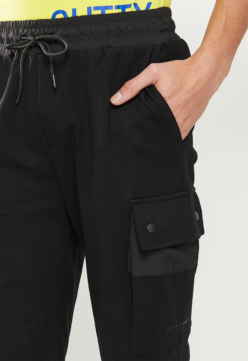 Cutty - Point cargo short - black