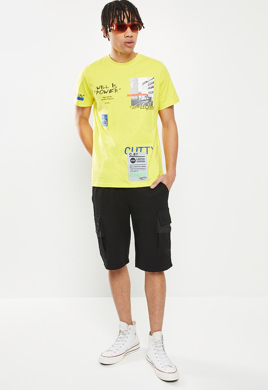 Cutty - Point cargo short - black