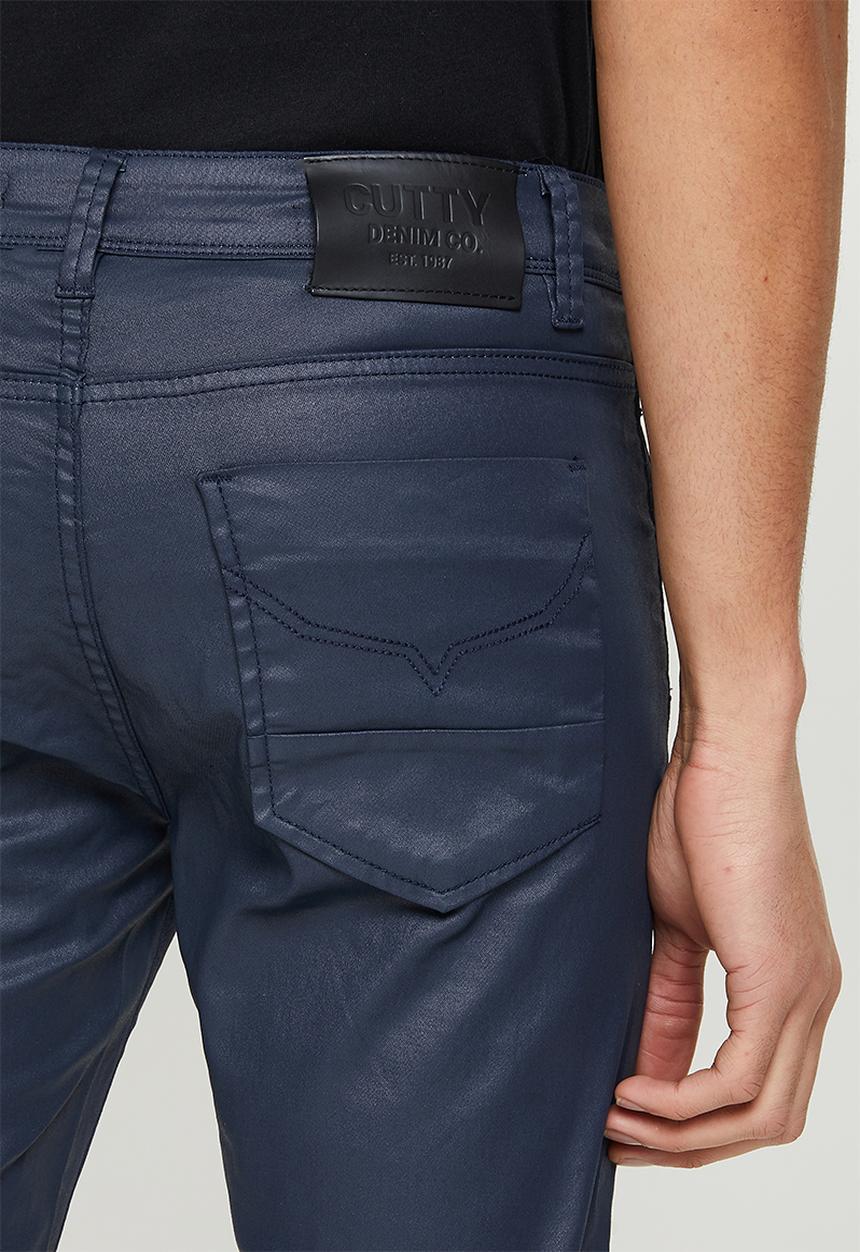 Cutty - Root skinny fit knitted coated denim jean - tint