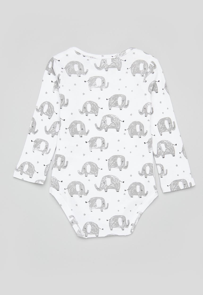 MINOTI - Elephant printed babygrow - multi