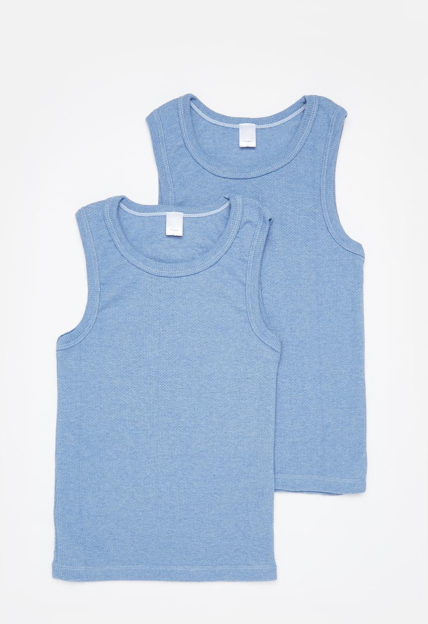 Superbalist - Boys 2 pack vests - blue