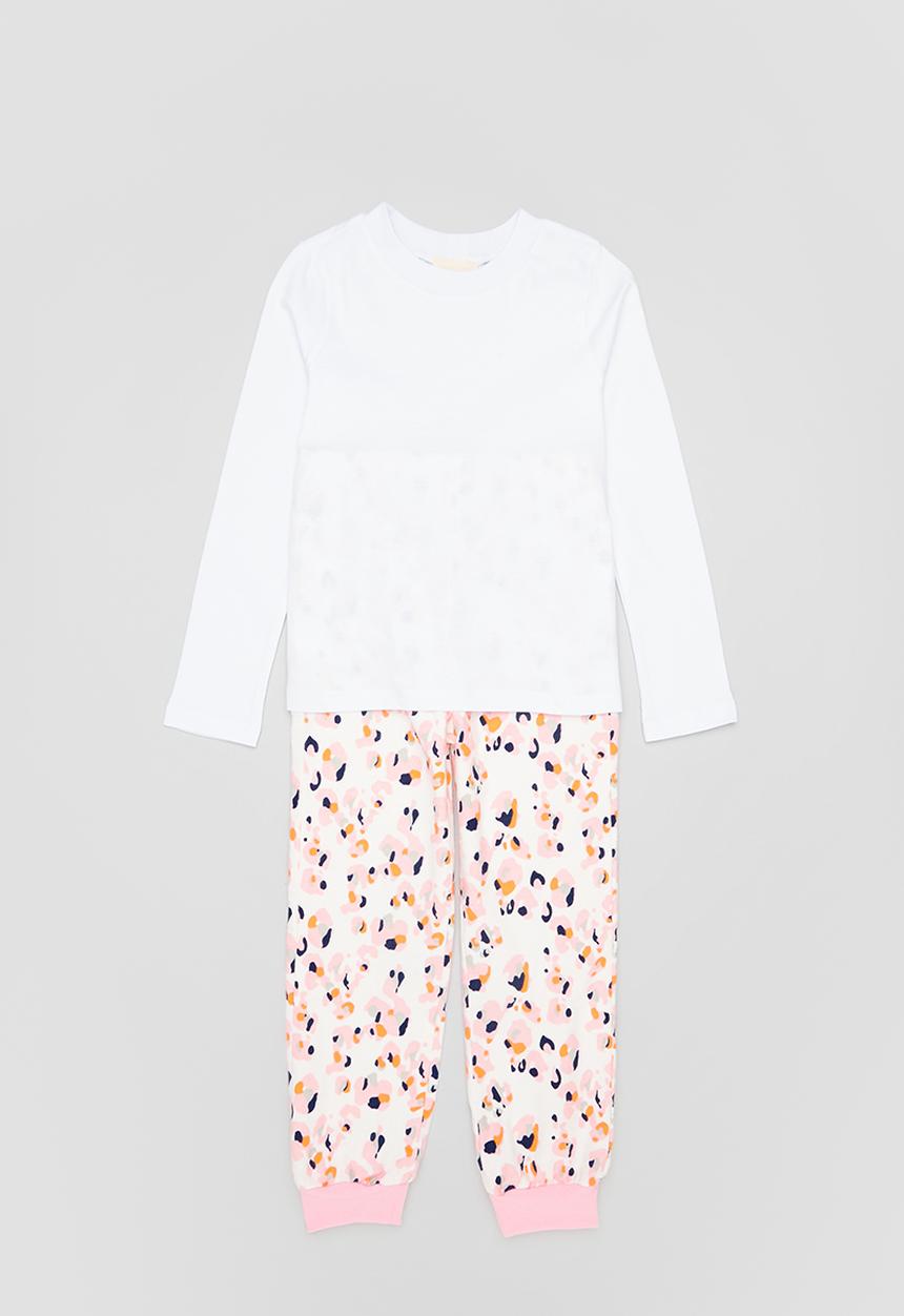 Superbalist - Flannel pj set - white & pink