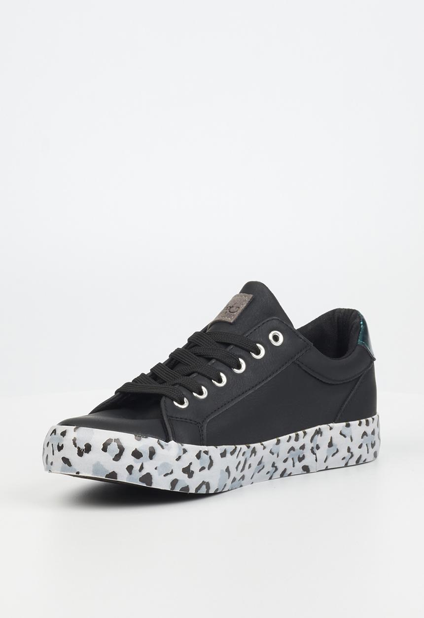 Miss Black - Baker16 flatform sneaker - black