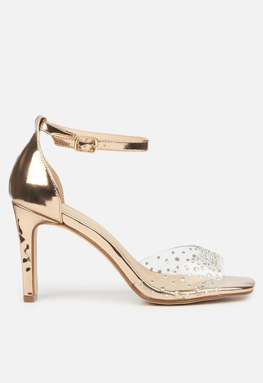 Miss Black - Prom1 stiletto heel - rose gold