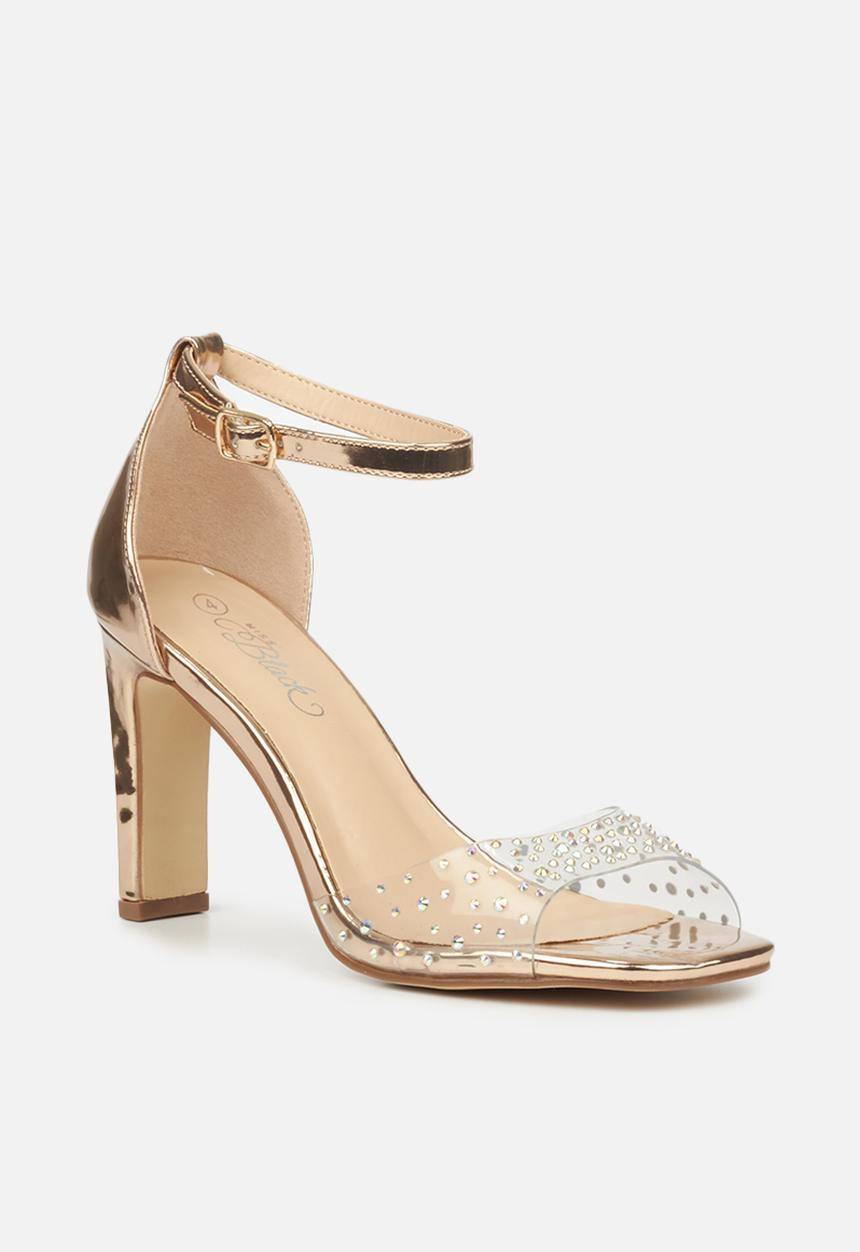 Miss Black - Prom1 stiletto heel - rose gold