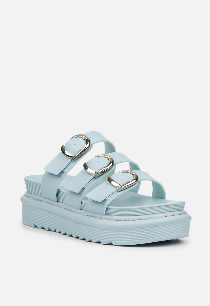 Rock & Co - Rouge 2 chunky flatform slide - blue