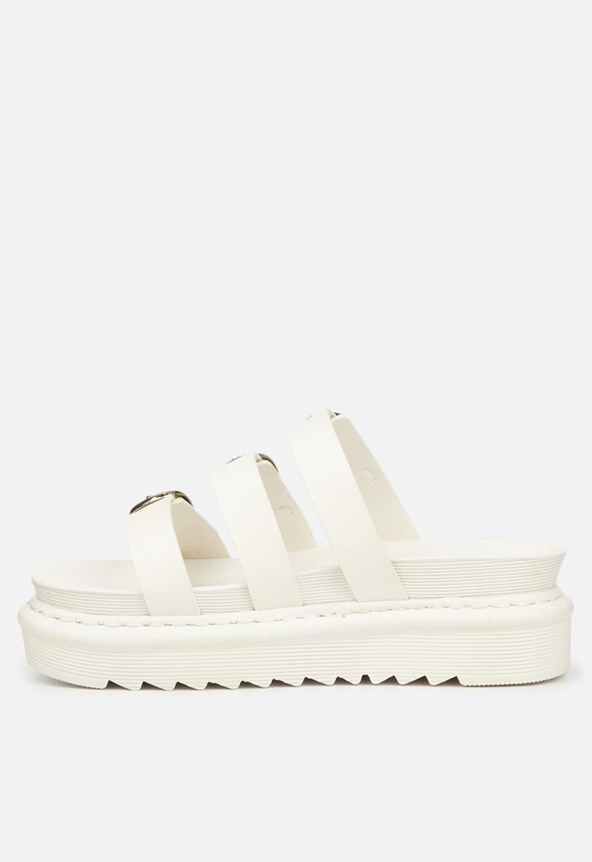 Rock & Co - Rouge 2 chunky flatform slide - white