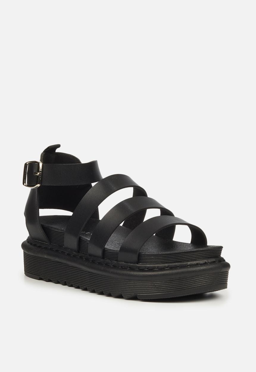 Rock & Co - Rouge 4 chunky flatform sandal - black