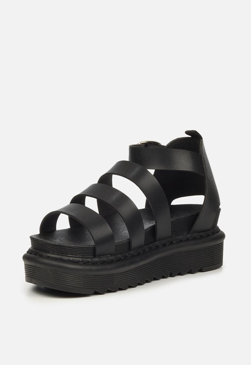 Rock & Co - Rouge 4 chunky flatform sandal - black