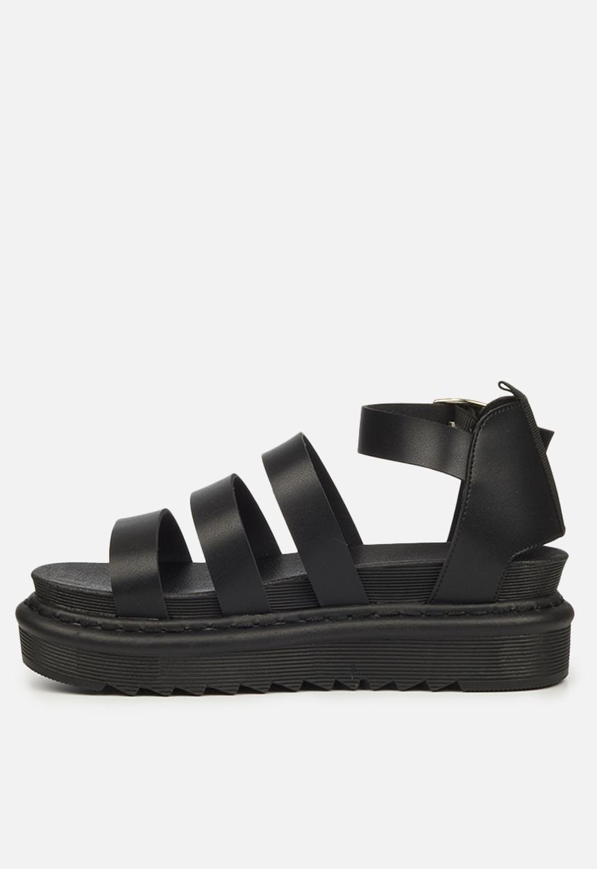 Rock & Co - Rouge 4 chunky flatform sandal - black