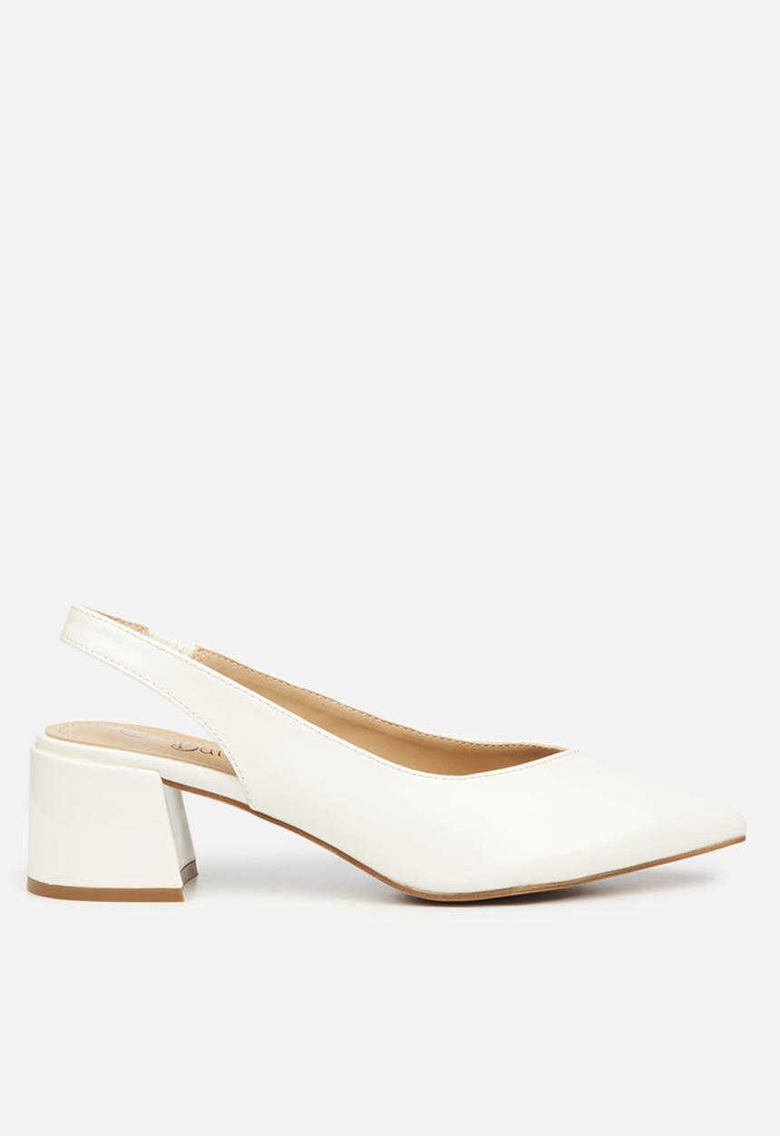 Butterfly Feet - Taisha 1 block heel - white