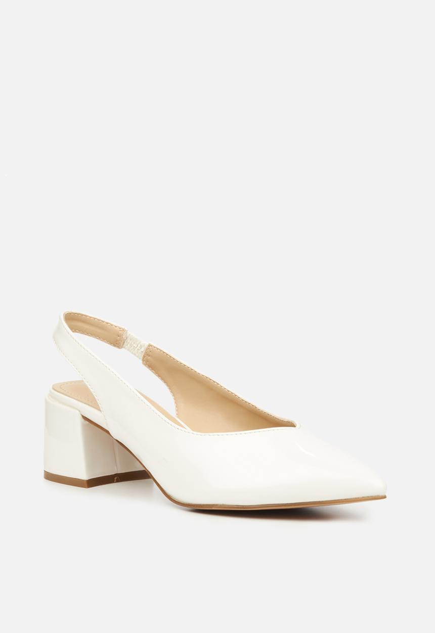 Butterfly Feet - Taisha 1 block heel - white