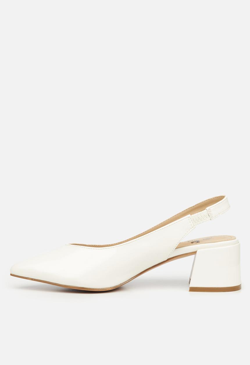 Butterfly Feet - Taisha 1 block heel - white