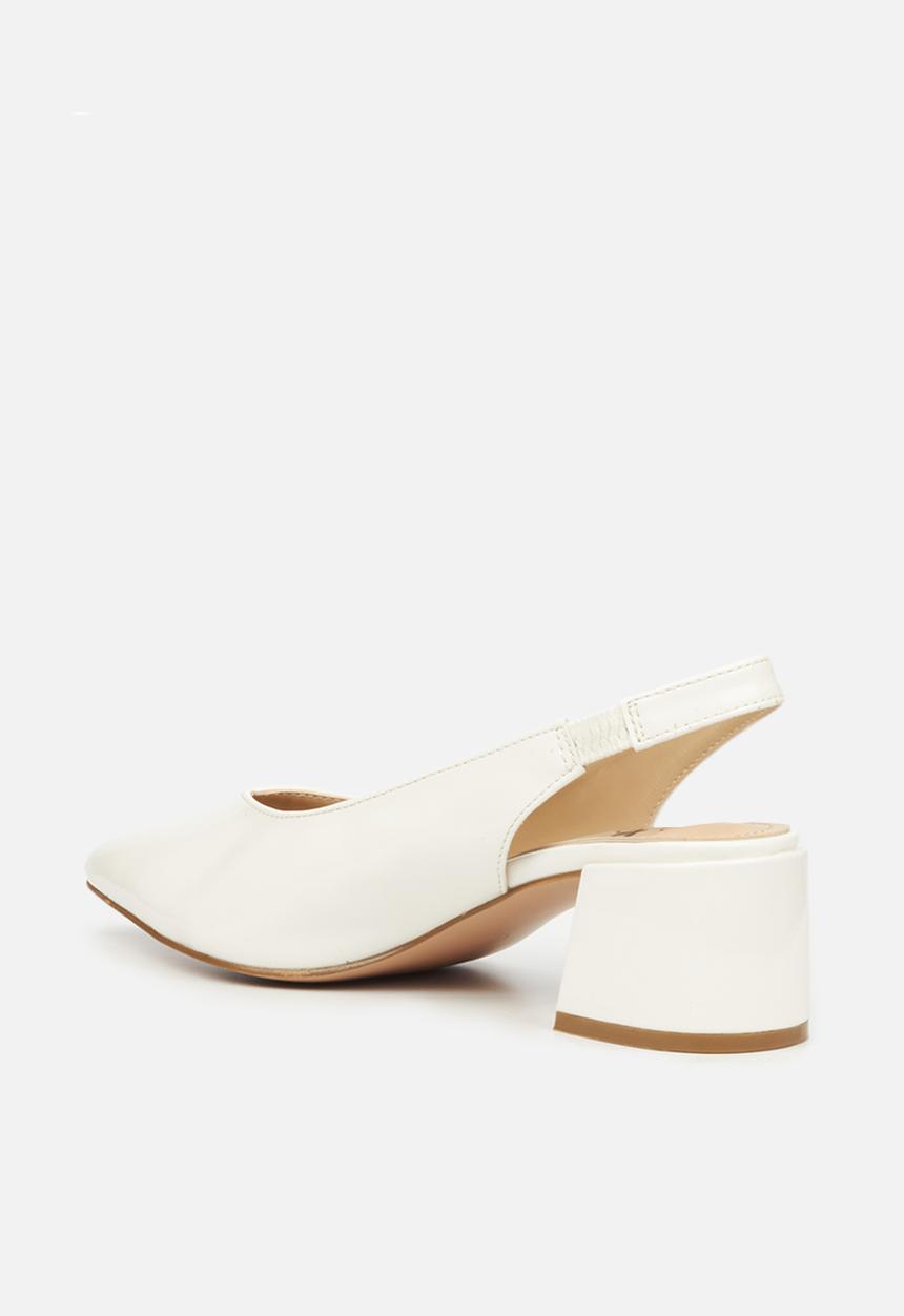 Butterfly Feet - Taisha 1 block heel - white