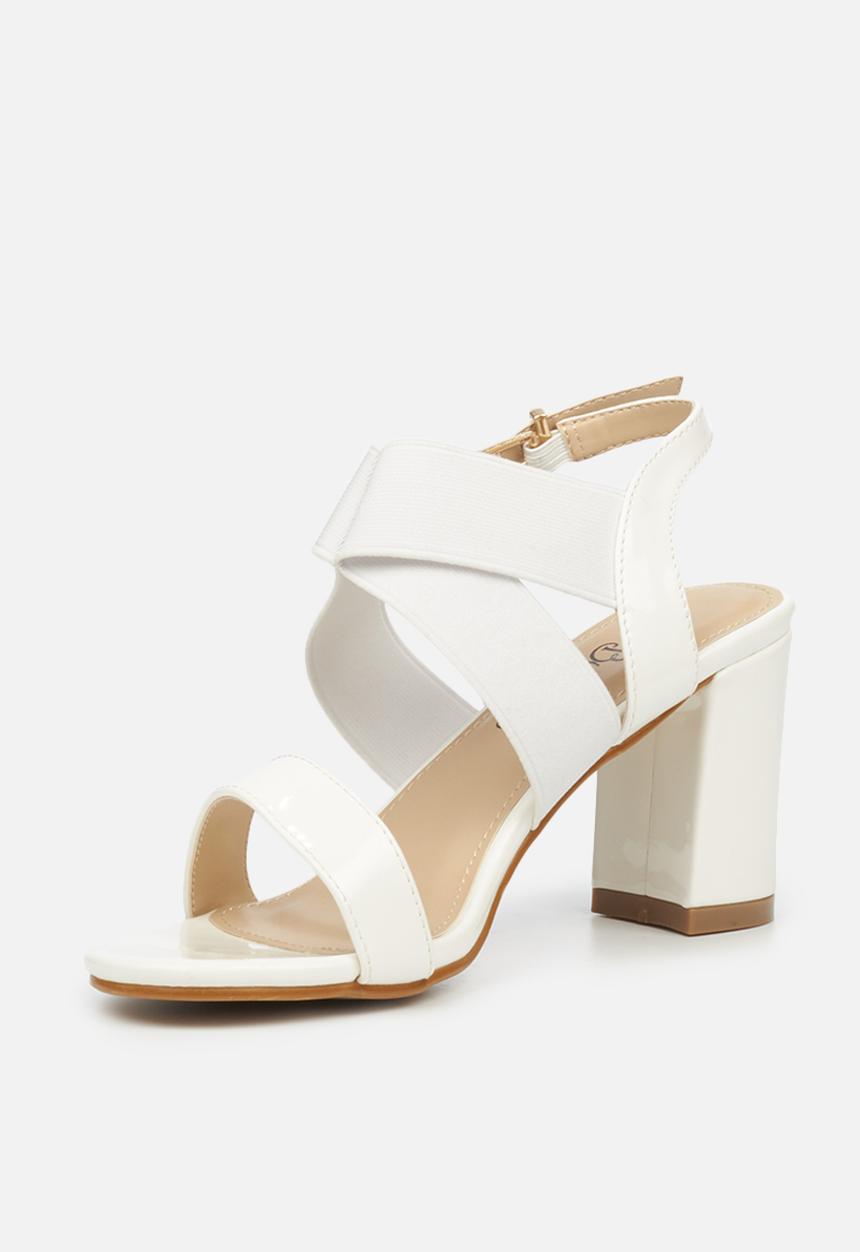 Butterfly Feet - Valery 2 block heel - white