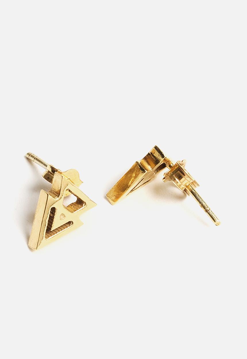 Bennt - Tiny Double Triangle Earring Set