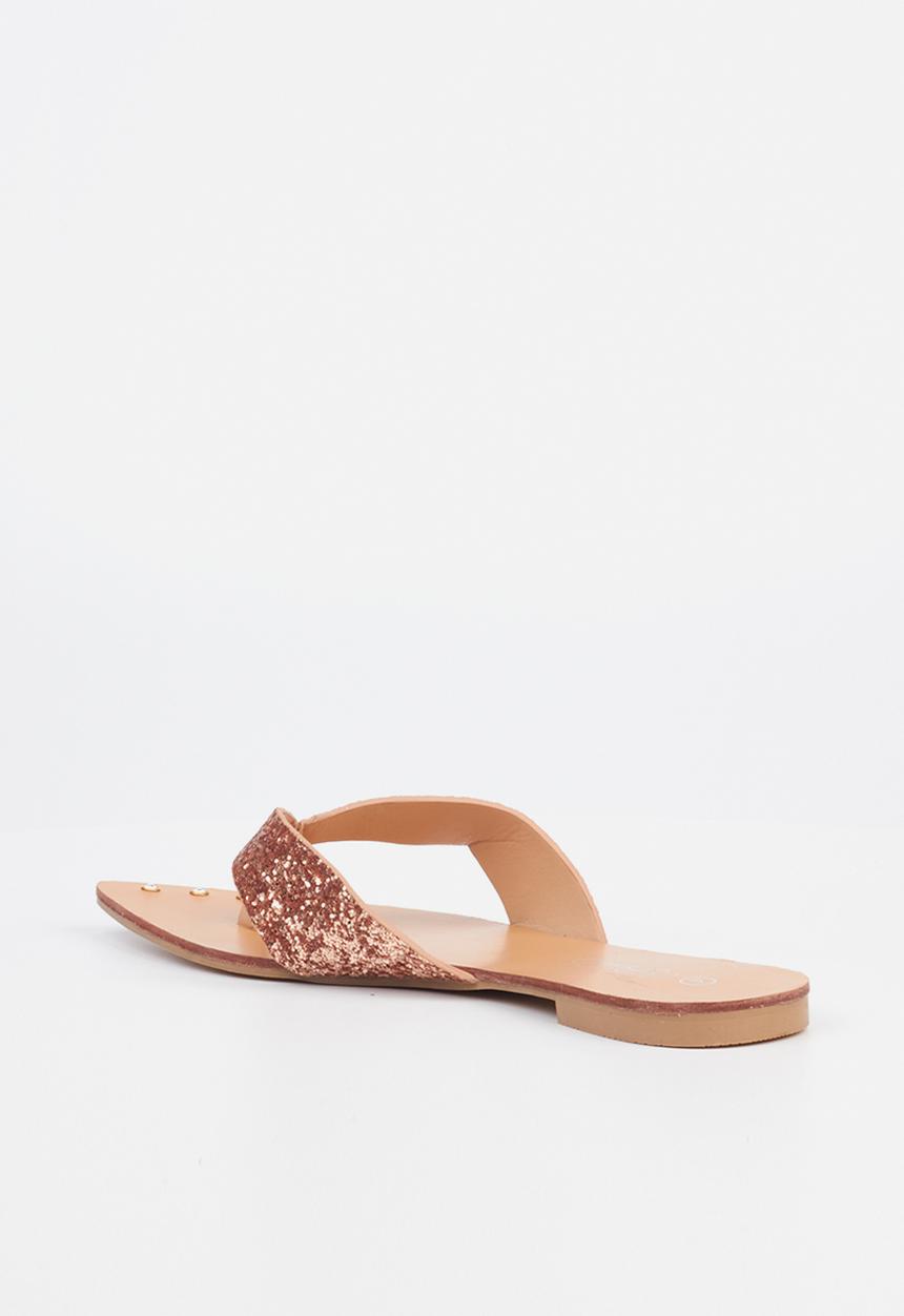 Miss Black - Jazmin1 toe post sandal - rose gold