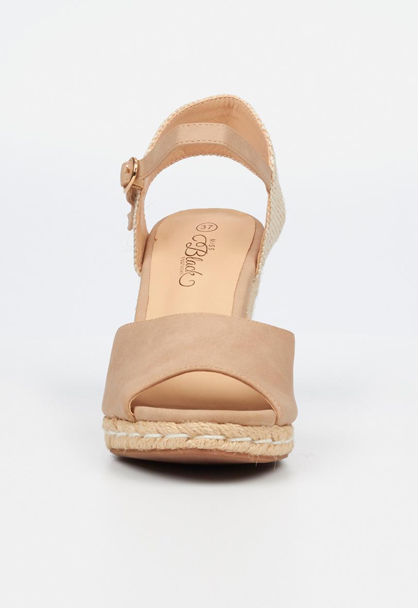 Miss Black - Jojo2 espadrille wedge heel - neutral