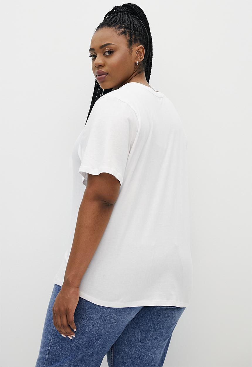 Superbalist - 2 Pack basic v-neck easy fit tee - black & white