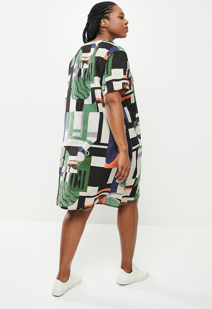 Stella Morgan - Printed loose fit shift dress - multi