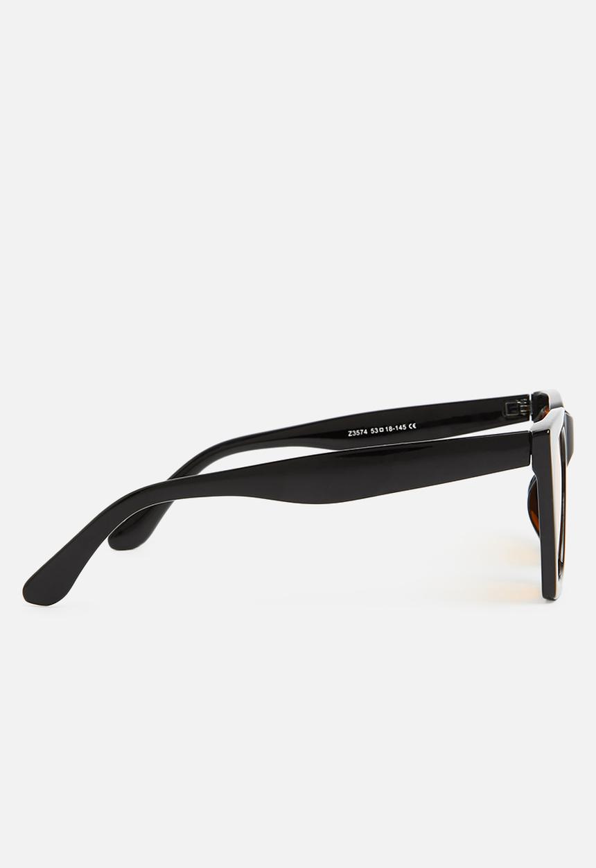 Superbalist - Oversized sunglasses-black & orange