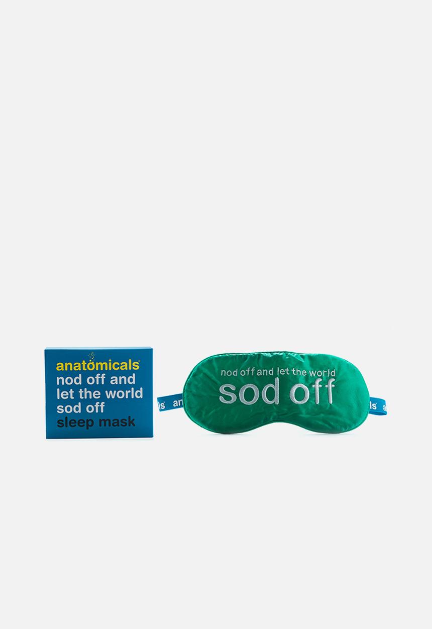 anatomicals - Nod Off & Let The World Sod Off Satin Sleep Mask