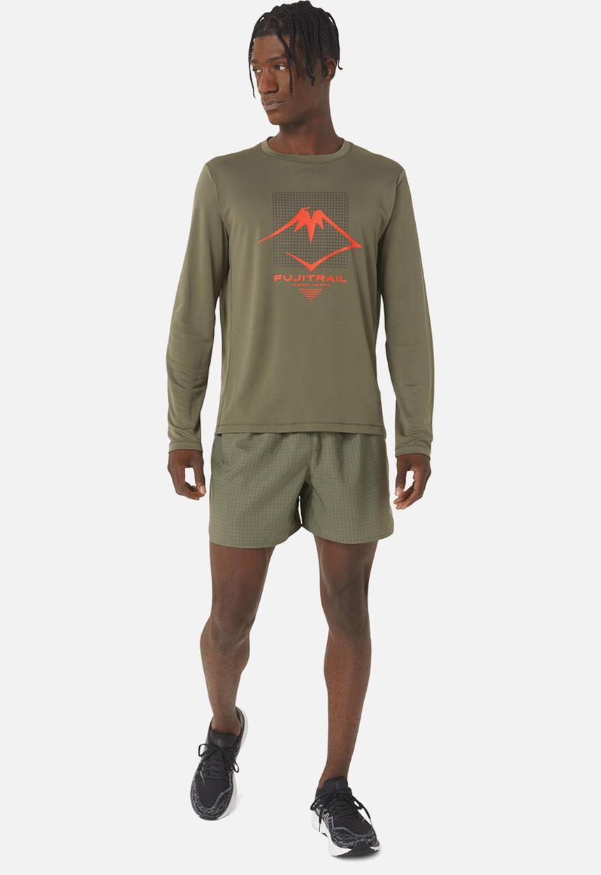 ASICS - Fujitrail logo short - mantle green