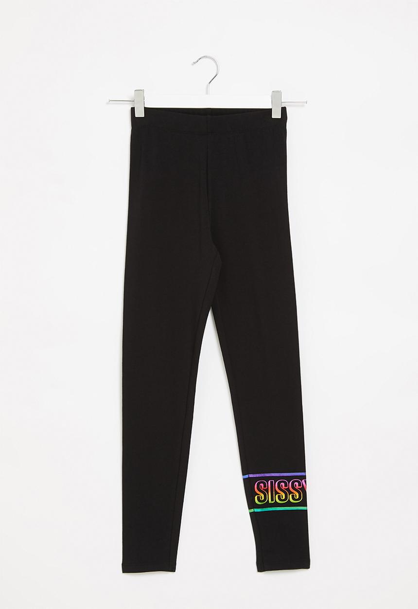 SISSY BOY - Leggings with elasticated waist - black