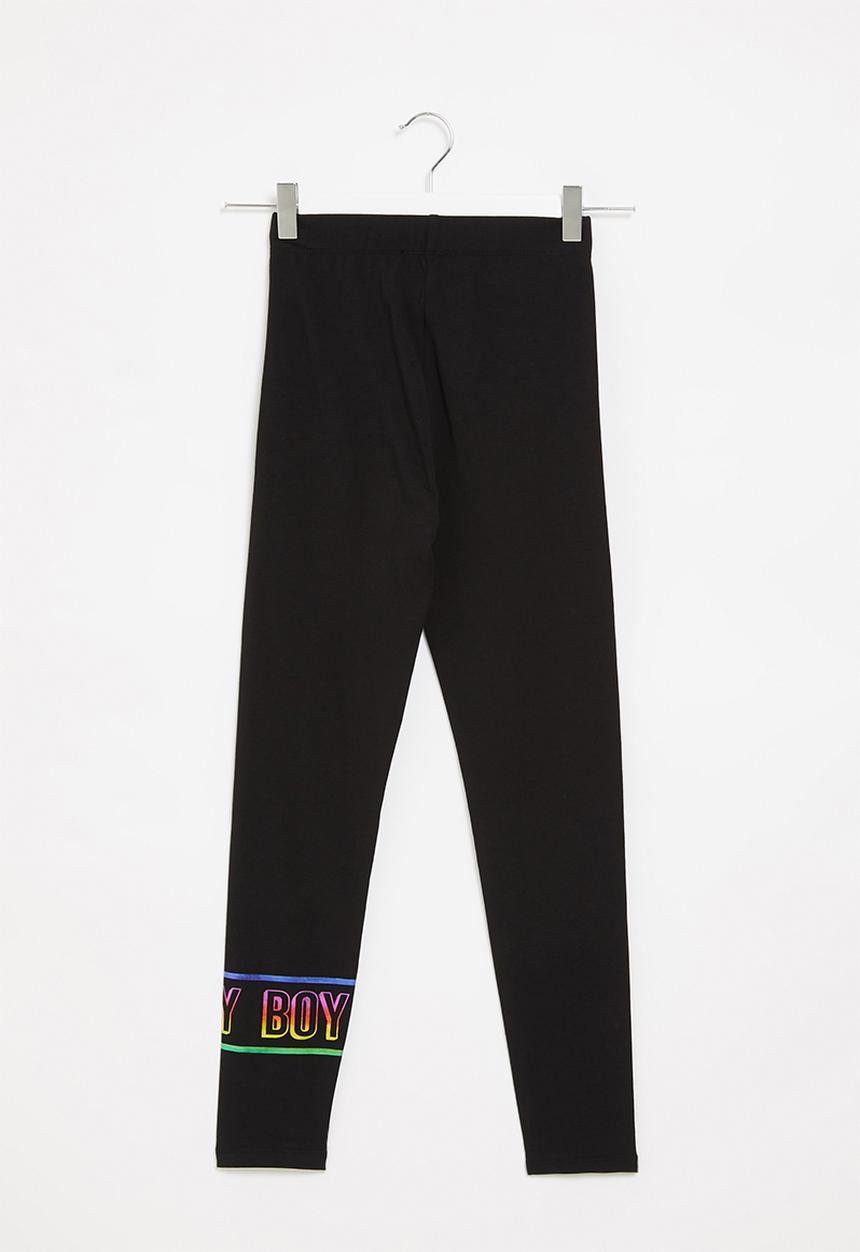 SISSY BOY - Leggings with elasticated waist - black