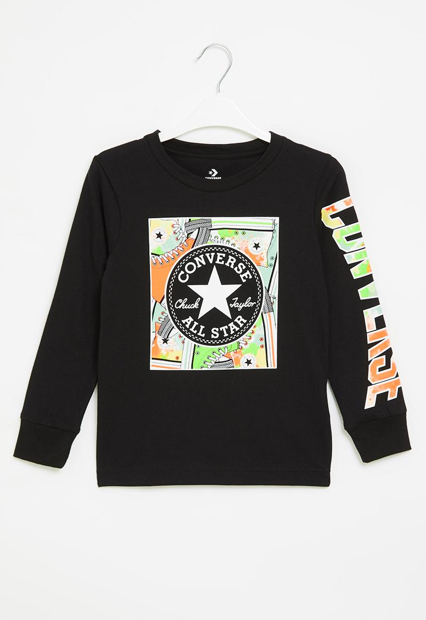 Converse - Cnvb sneaker box fill long sleeve - black