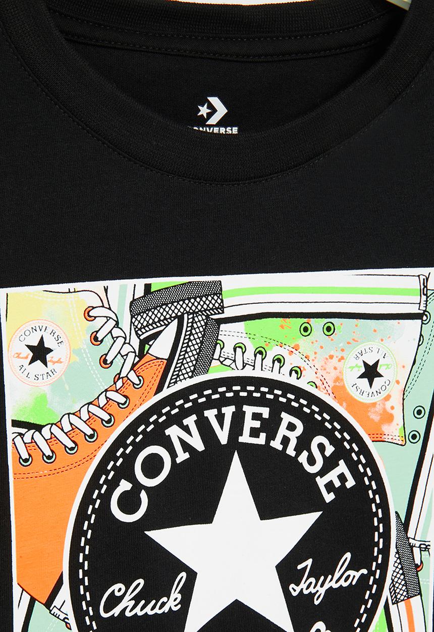 Converse - Cnvb sneaker box fill long sleeve - black