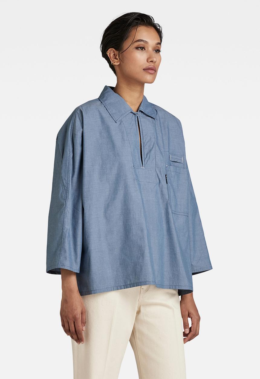 G-STAR - Bowling short sleeve polo - lt cloud